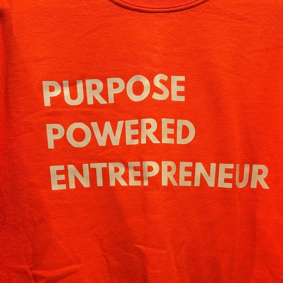 UNISEX- Orange Entrepreneur Sweatshirt - Picture 2 of 2